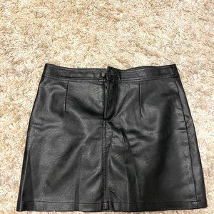 Black Leather Skirt